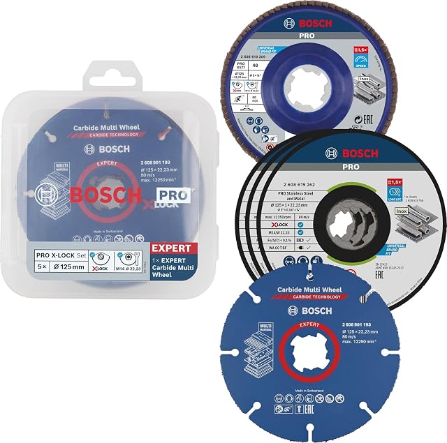 Bosch Accessories X-LOCK 5-piece set, Ø 125 mm, product photograph