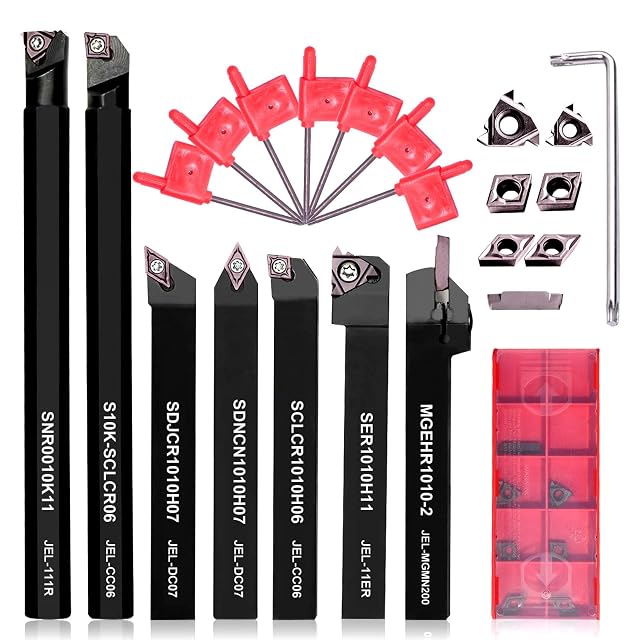 Donken 10 mm indexable turning tool set, 21 pieces, product photograph
