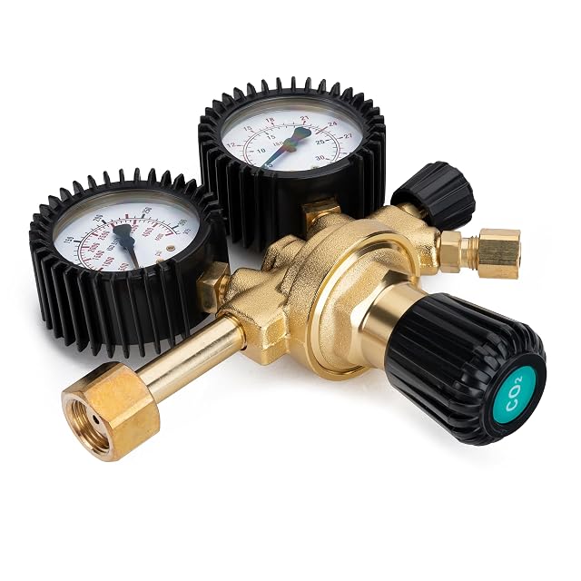 IPOTOOLS Argon/CO₂ regulator, product photograph