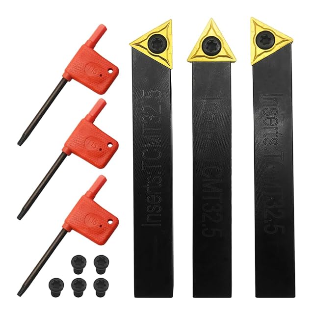 GBJ three indexable lathe turning tool holders with TCMT inserts