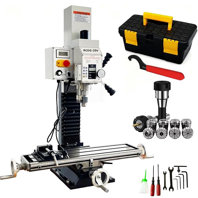 INTBUYING benchtop mini milling and drilling machine with R8 spindle