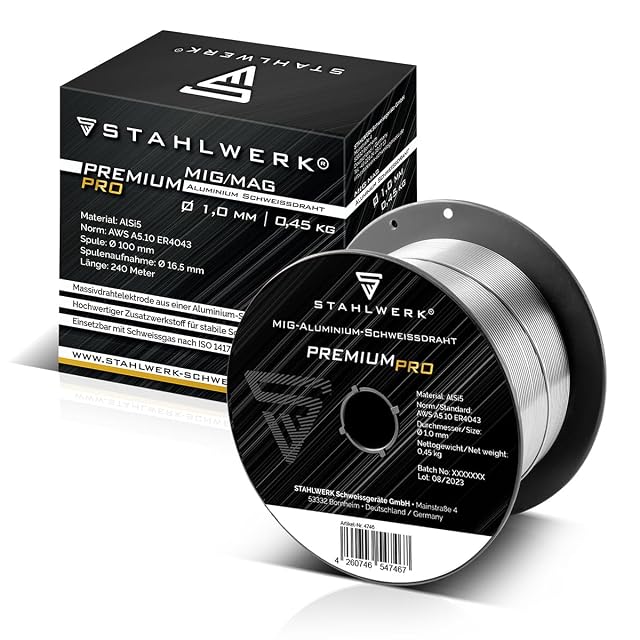 STAHLWERK ER4043 (AlSi5) Ø 1.0 mm, 0.45 kg, product photograph