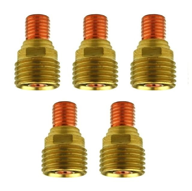 Five STARTECHWELD 45V43 TIG gas lens collet bodies