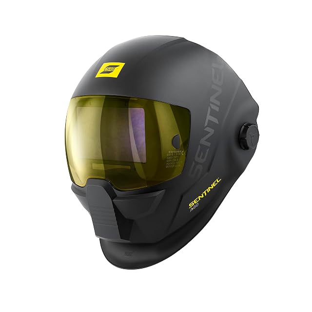 ESAB Sentinel A60 low-profile welding helmet with a large viewing window